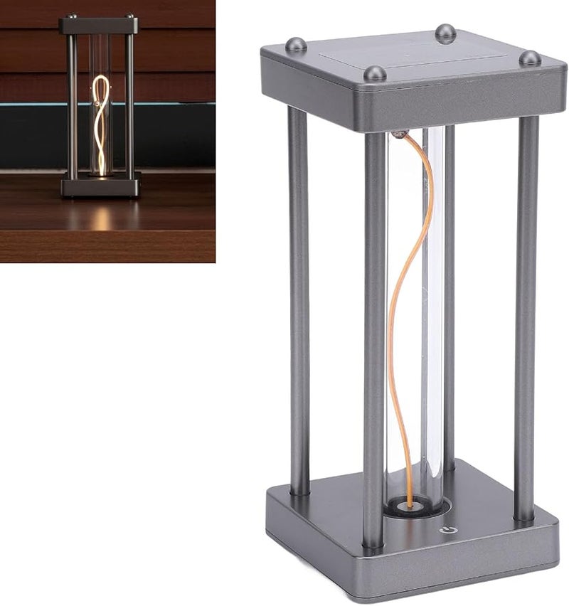 Column Shape Touch Control LED Desk Lamp Warm Light for Bedroom Living Room Battery Included - Image 2